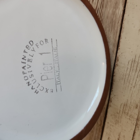 Pier 1 Terra Cotta Utensil Vase and Olive Oil Glass Dispenser--Set of 2 - Picture 3 of 10